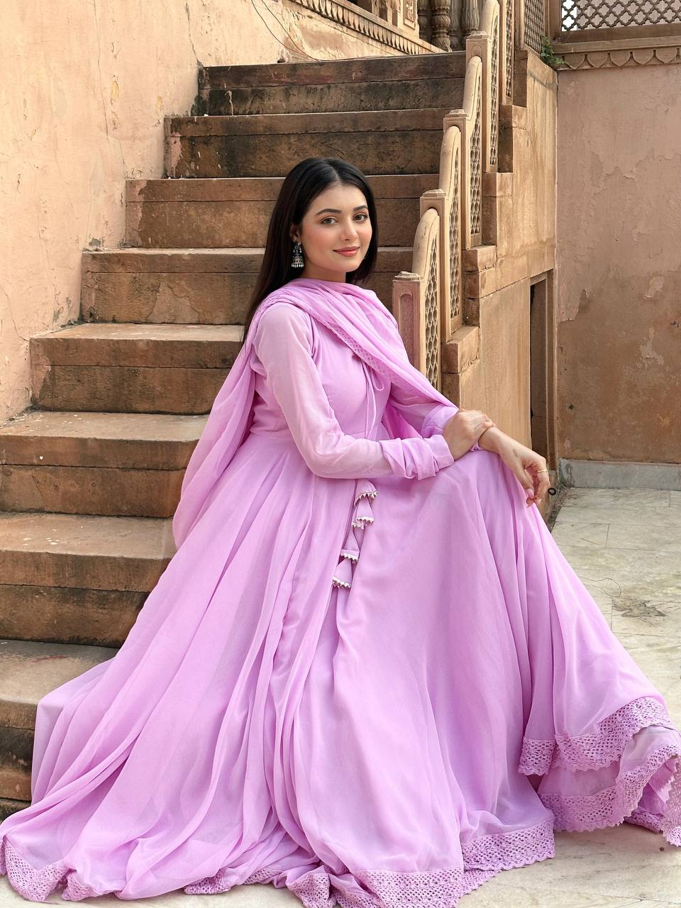 PREMIUM READYMADE ANARKALI SUIT SET