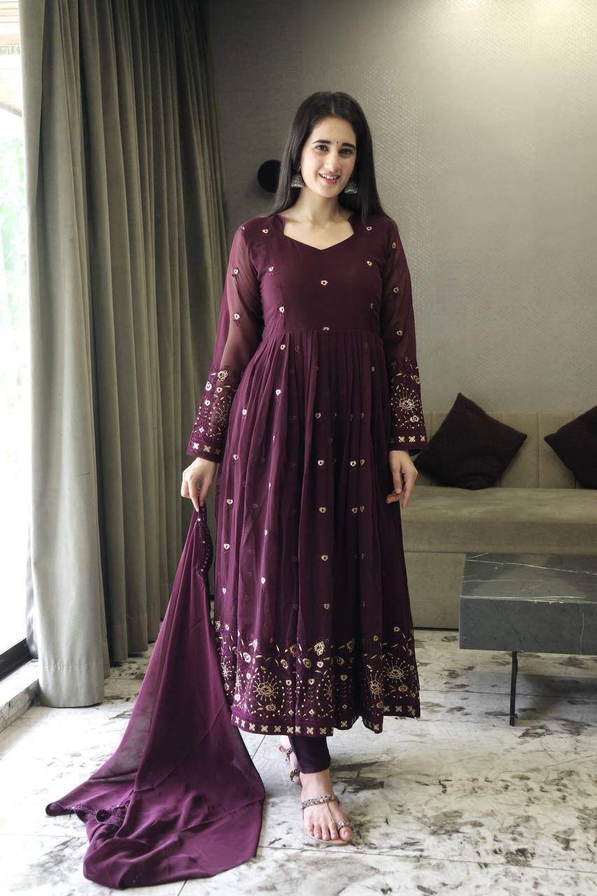 SHIWANI'S PREMIUM READYMADE ANARKALI SUIT  TD-6033