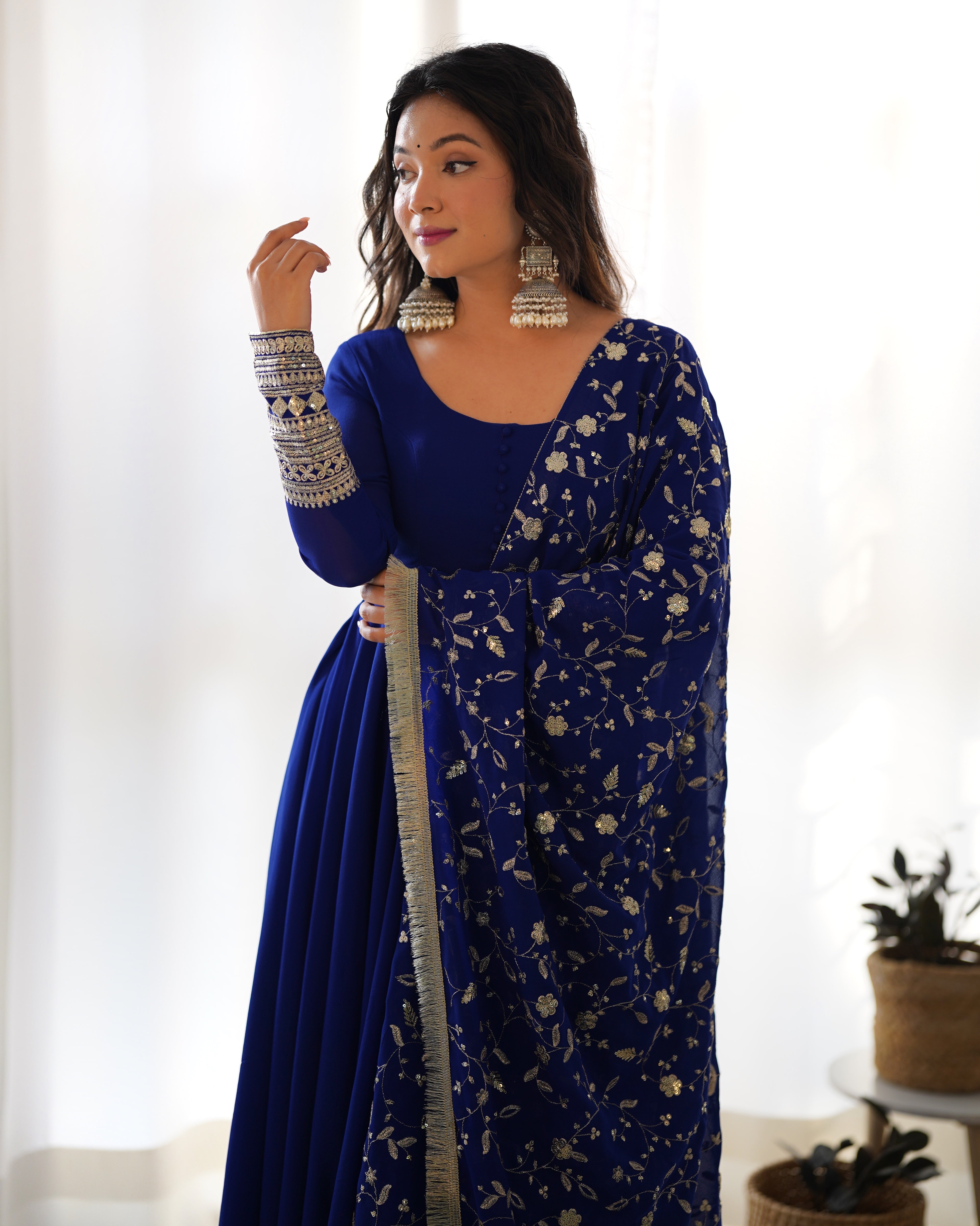 PRANAVI ANARKALI DUPATTA SET