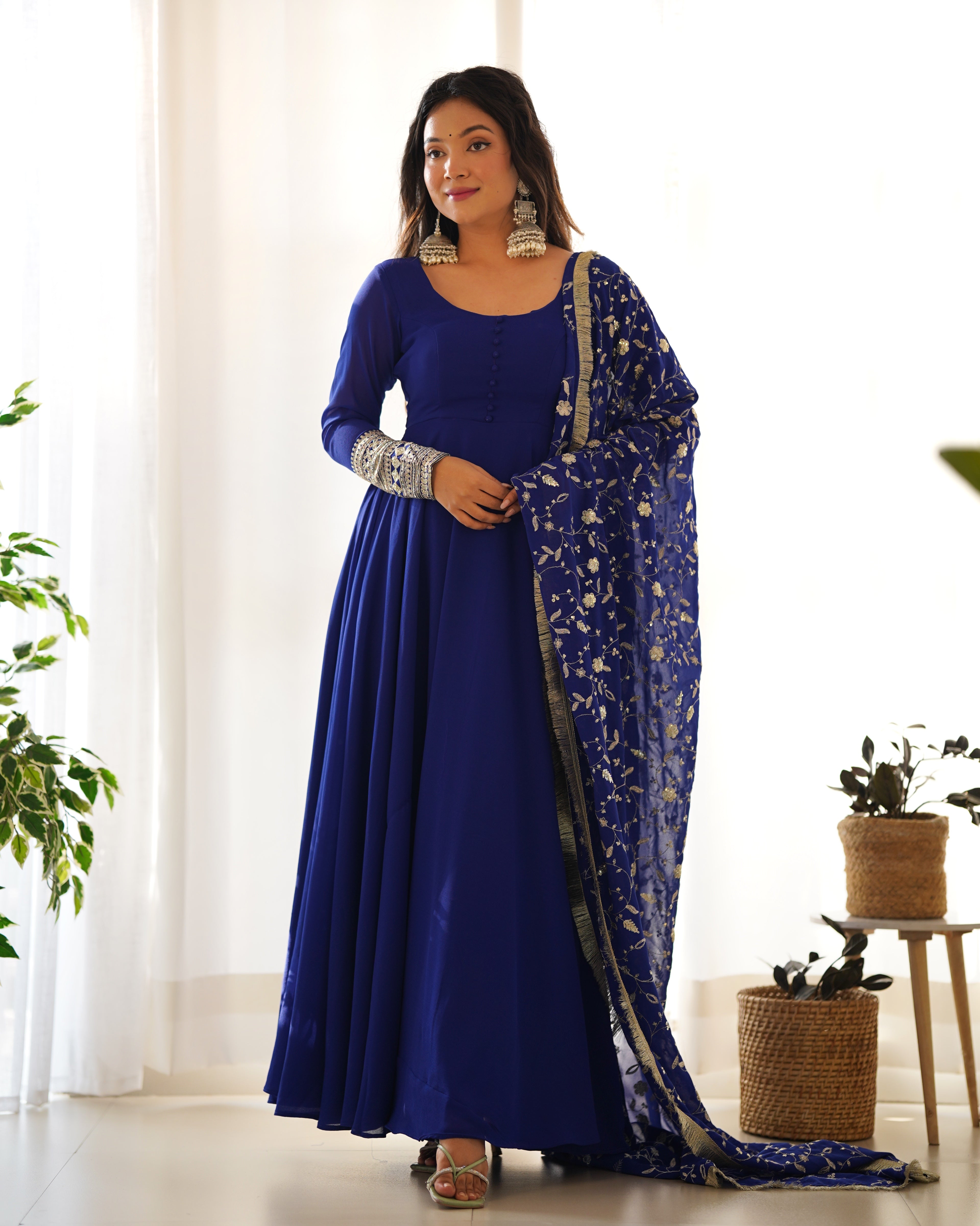 PRANAVI ANARKALI DUPATTA SET